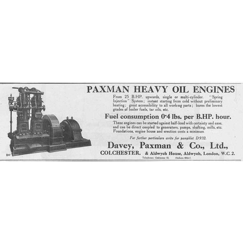 Davey paxman co - paxman, &