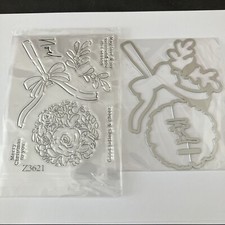 Christmas Flower Bauble Stamp