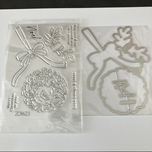 Christmas flower bauble - flower, stamp
