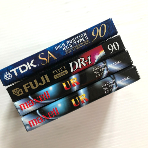 Blank audio cassette tape - ,
