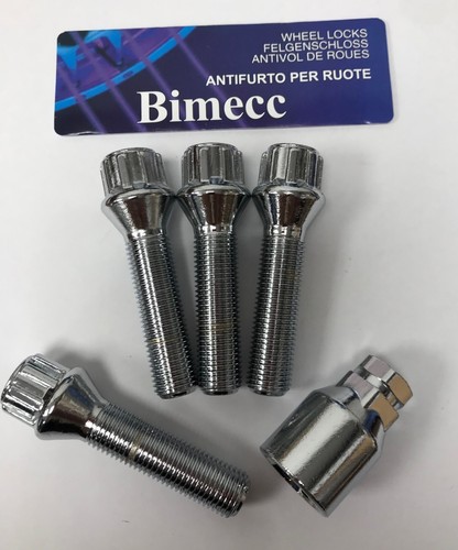 Alloy wheel locking bolts 55mm - locking,