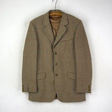 Barbour Tweed Jacket Mens 38L Green Check Wool Country Hacking Sports Blazer