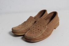 Vintage FLEXI FEET Womens Suede Loafer Shoes Brown - Size 4 (B104)