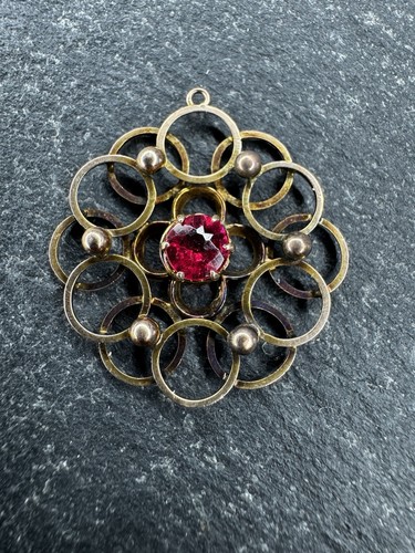 Antique gilt filigree flower - filigree,