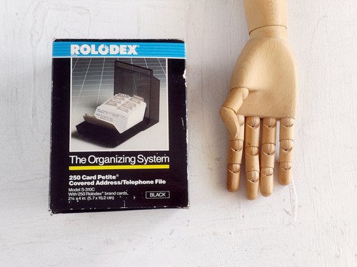 1980s rolodex original box - in,