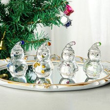 Cute Crystal Snowman Ornament