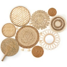 Set of 9 Wall Basket Decor