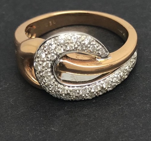 18ct rose white gold - white, diamond