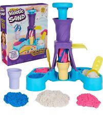 Kinetic Sand, Soft Serve Station with 396g of Play Sand (Blue, Pink and White),