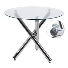 Dining Table Tempered Glass Coffee Table Coference Desk Home Hallway Modern