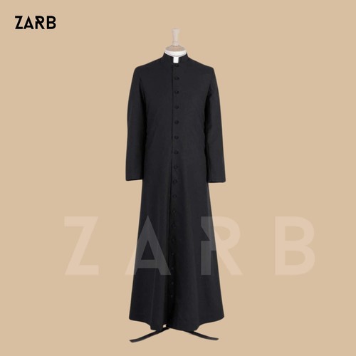 Black roman cassock - black, catholic