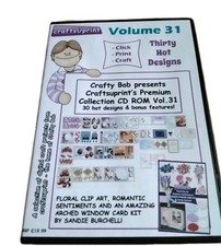 CraftsUprint, Crafty Bob Presents Premium Collection CD ROM Vol 31 Digital Craft