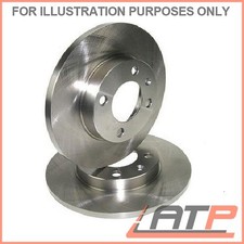 2x BRAKE DISC REAR SOLID Ø272