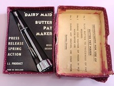 Vintage Boxed 'Dairy Maid' Butter Pat Maker 1950s - Kitchen Collectible