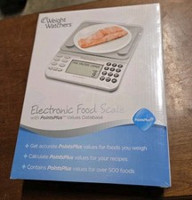 NIB Weight Watchers Electronic Food Scale w/Points Plus Values Database 500 Food