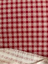 VTG Feedsack Fabric Red Cream