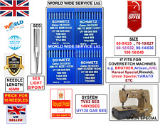 UNION SPECIAL TVX3 SES UY128 GAS SES 5 SIZESCOVERSTITCH SEWING MACHINE NEEDLE