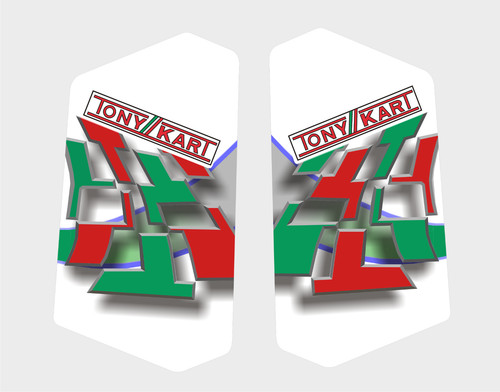 Tony kart fuel tank - tony, sticker