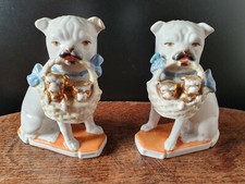 Set German porcelain dogs