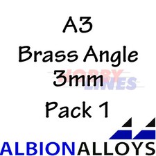 Brass Right Angle 90 Degrees ALBION ALLOYS Precision Metal Various Sizes A1 A