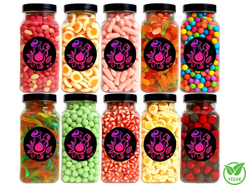 Giant retro sweet shop - giant, jar