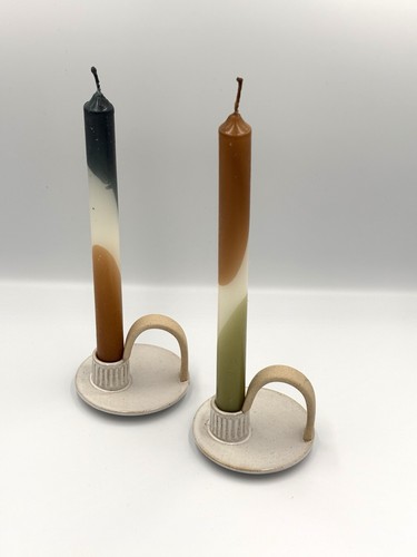 Set ceramic taper candle - 2,