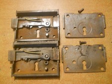 Antique DOOR RIM LOCKS double