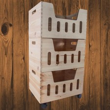 3 Tier Wooden Vegetable Food