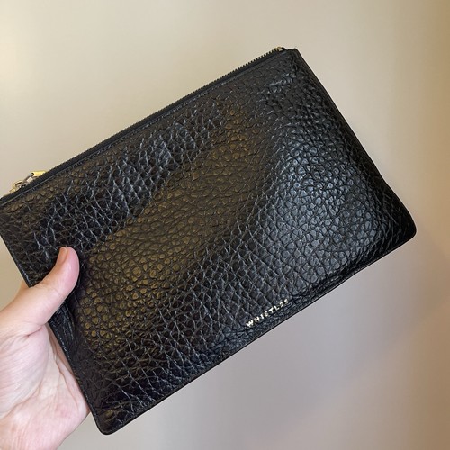 Whistles black clutch - black,
