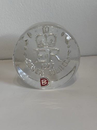 Vintage dartington glass queen - glass,