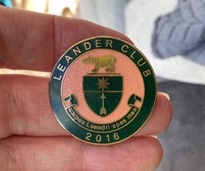 The Leander Club 2016  enamel pin badge Henley Royal regatta rowing sport.