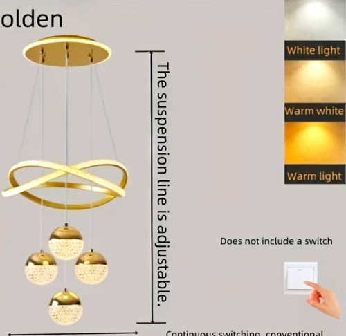 Modern gold led pendant - modern,