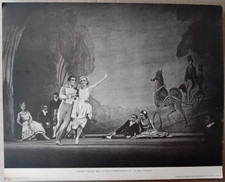 LARGE VINTAGE BALLET POSTCARD