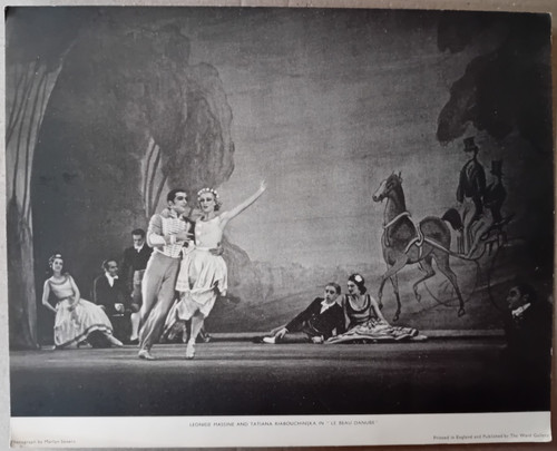 Large vintage ballet postcard - vintage,