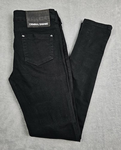 Criminal damage black skinny - black,