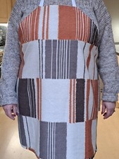 Handmade apron - made from recycled curtain fabric