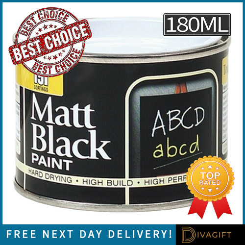 Matt black paint board school - black,