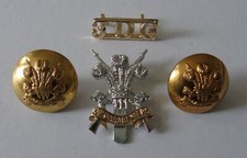 3rd Carabiniers (POW) Dragoon Guards Cap Badge/Buttons & Shoulder Title