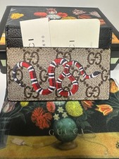 GG BrownGUCCl Canvas Snake