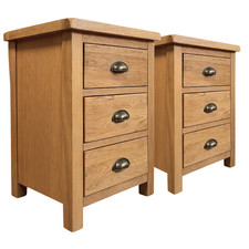 Oak drawer bedside - drawer, –