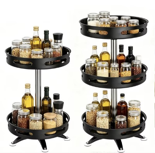 Tier rotating spice rack - 3-tier,