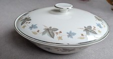 Sherwood Ridgway White Mist Pattern Lidded Vegetable Serving Tureen