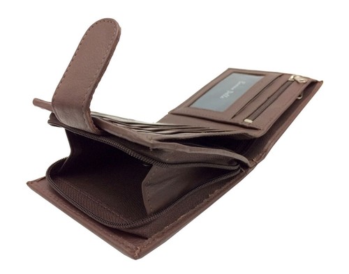 Mens leather wallet - wallet, rfid