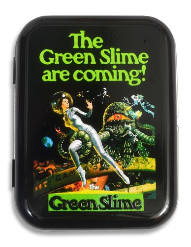The green slime hinged tin - green,
