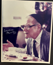 LAURENCE OLIVIER SIGNED PHOTO-"THE JAZZ SINGER"-GREATEST OF ALL TIME ACTORS