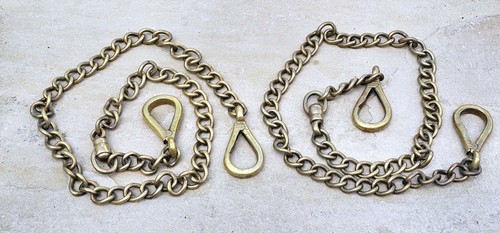 Pair vintage solid brass - pair,