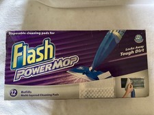 2 boxes Flash Power Mop Refill Mop Heads- 12 in each box Total 24