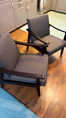 Set grey upholstered - of,
