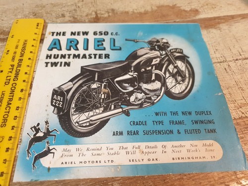 1953 ariel huntmaster twin - 1953,