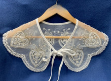 Beaded Lace Collar Tie on